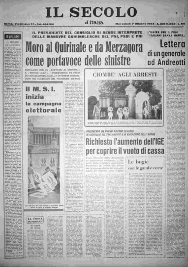 mercoledì 7 ottobre 1964