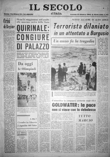 sabato 10 ottobre 1964