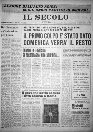 mercoledì 18 novembre 1964