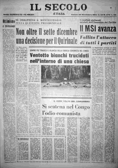 sabato 28 novembre 1964
