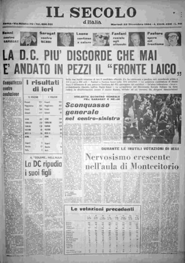 martedì 22 dicembre 1964