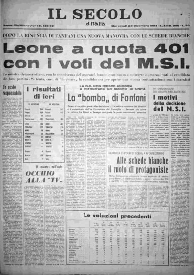 mercoledì 23 dicembre 1964