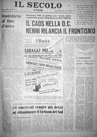 giovedì 31 dicembre 1964