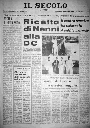 domenica 3 gennaio 1965