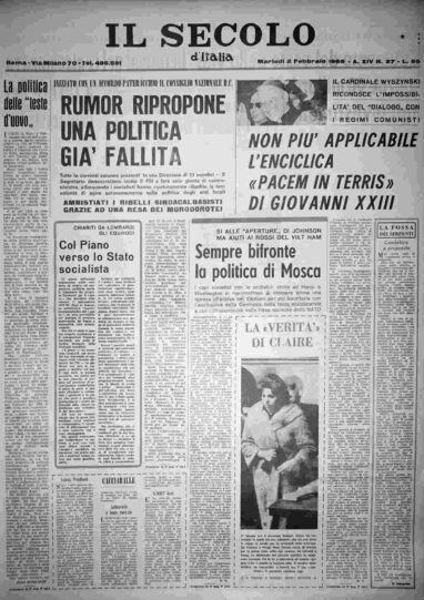 martedì 2 febbraio 1965