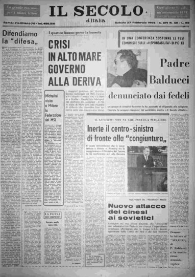 sabato 27 febbraio 1965