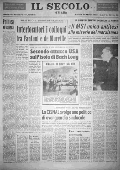 martedì 30 marzo 1965