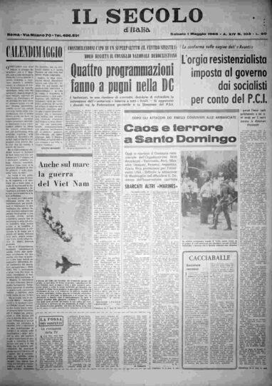 sabato 1 maggio 1965