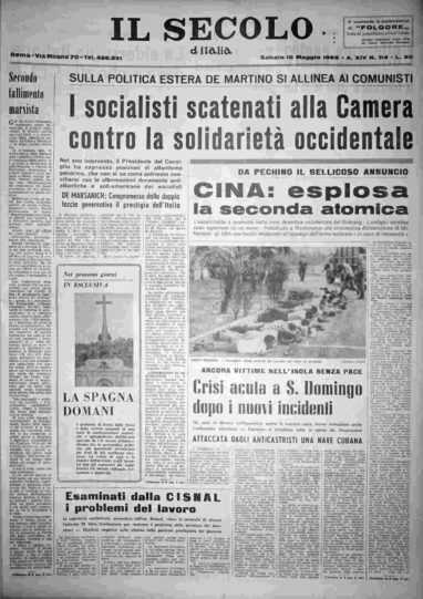 sabato 15 maggio 1965
