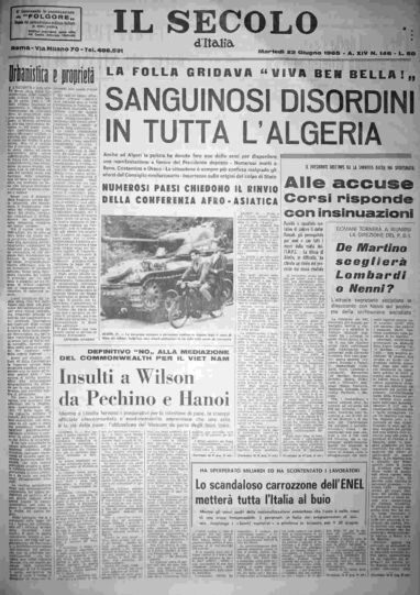 martedì 22 giugno 1965