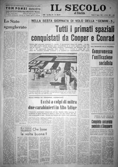 venerdì 27 agosto 1965