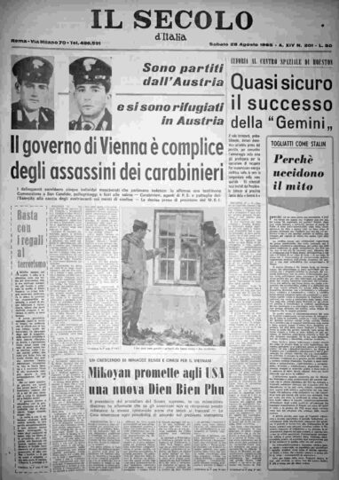 sabato 28 agosto 1965