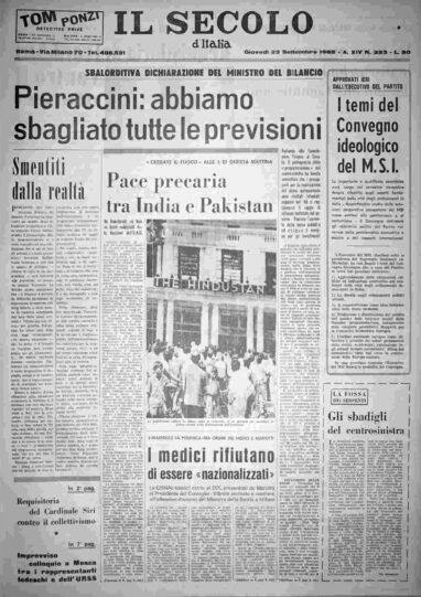 giovedì 23 settembre 1965