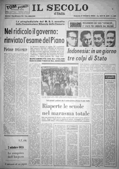 sabato 2 ottobre 1965