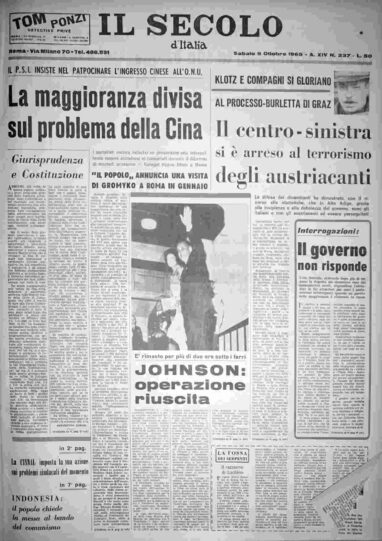 sabato 9 ottobre 1965