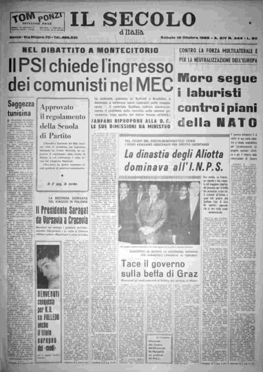sabato 16 ottobre 1965