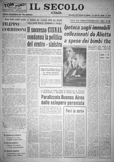 sabato 23 ottobre 1965