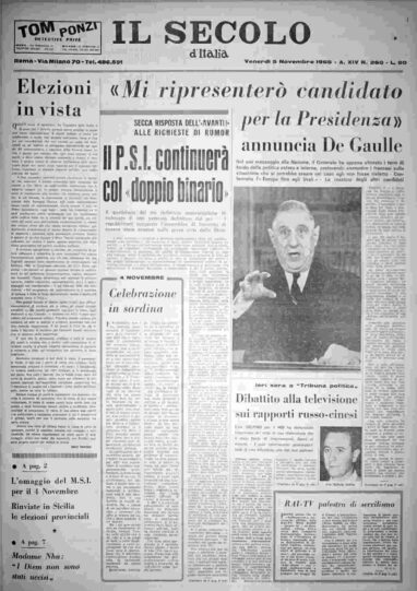 venerdì 5 novembre 1965