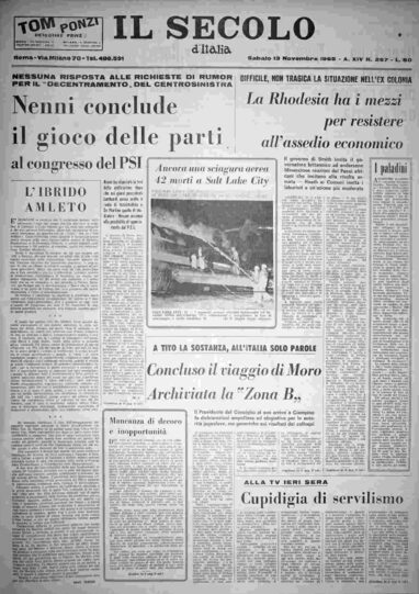 sabato 13 novembre 1965