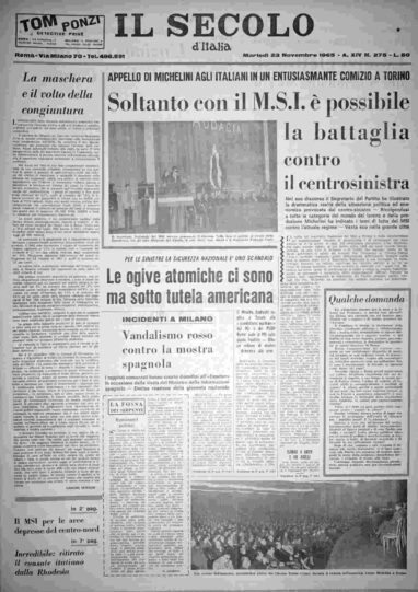 martedì 23 novembre 1965