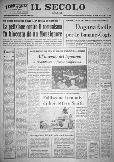 mercoledì 24 novembre 1965
