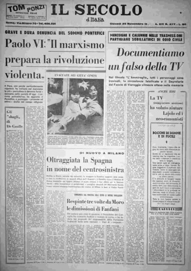 giovedì 25 novembre 1965
