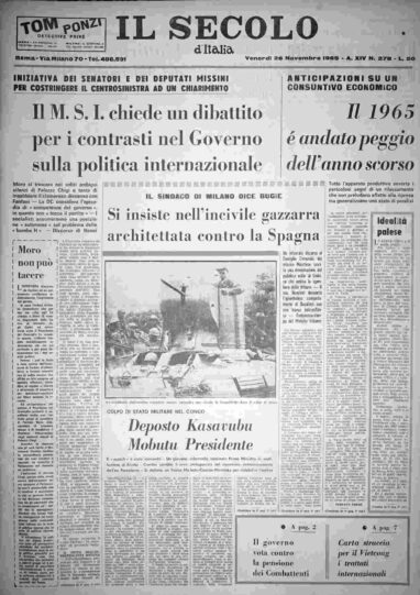 venerdì 26 novembre 1965