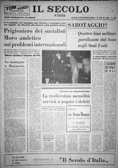 sabato 4 dicembre 1965