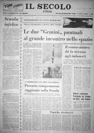 giovedì 16 dicembre 1965