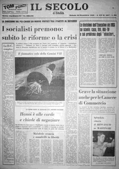 sabato 18 dicembre 1965