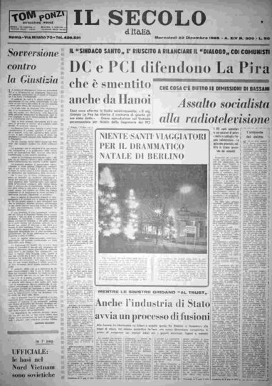 mercoledì 22 dicembre 1965