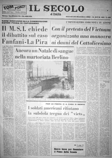 giovedì 23 dicembre 1965