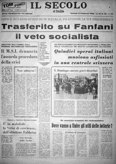 giovedì 17 febbraio 1966