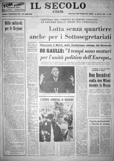 martedì 22 febbraio 1966