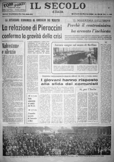 martedì 29 marzo 1966