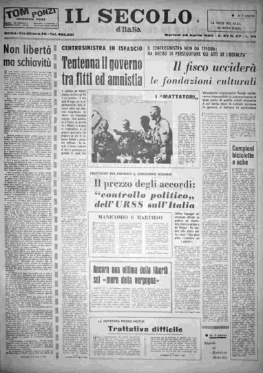 martedì 26 aprile 1966