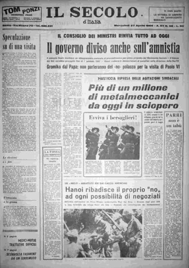 mercoledì 27 aprile 1966