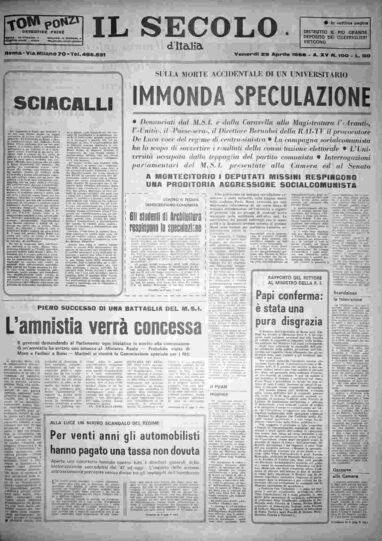 venerdì 29 aprile 1966
