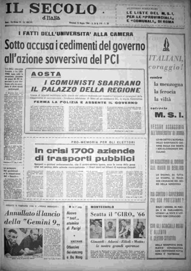 mercoledì 18 maggio 1966