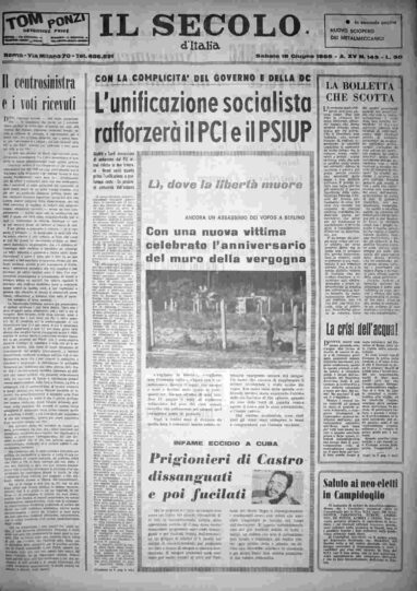sabato 18 giugno 1966