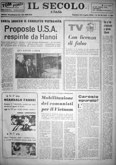 sabato 23 luglio 1966