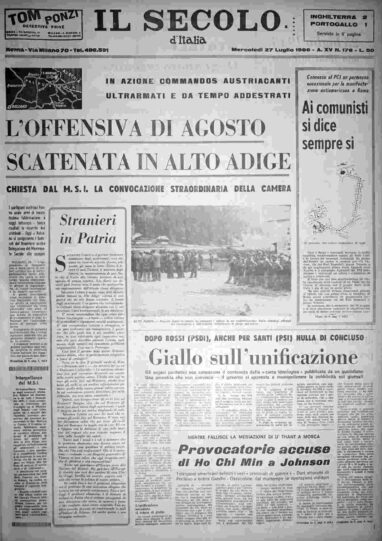 mercoledì 27 luglio 1966