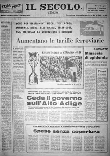 domenica 31 luglio 1966