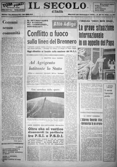 martedì 20 settembre 1966