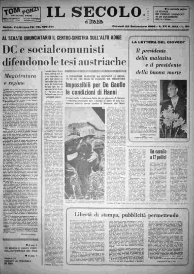 giovedì 22 settembre 1966