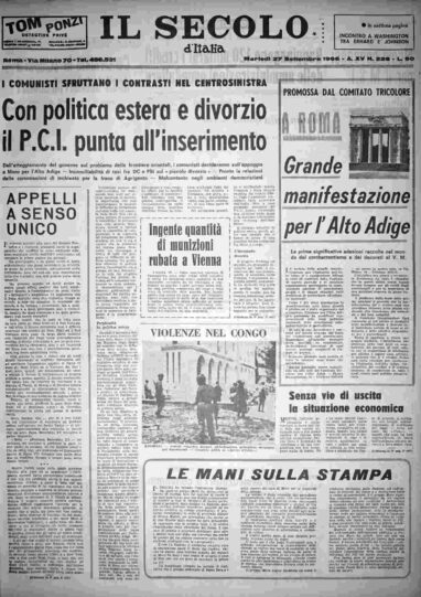 martedì 27 settembre 1966