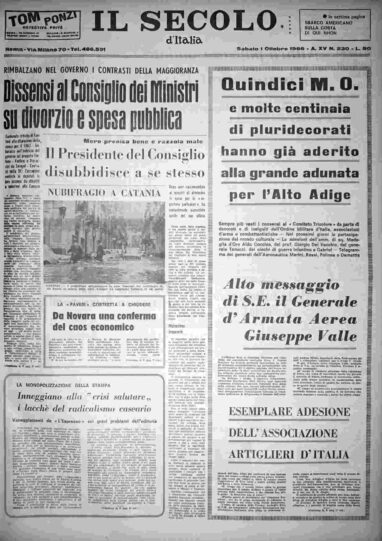sabato 1 ottobre 1966