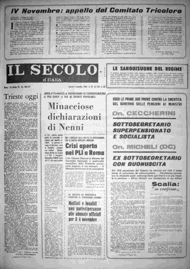 giovedì 3 novembre 1966
