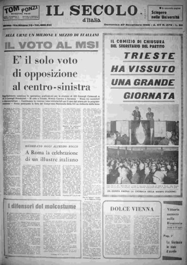 domenica 27 novembre 1966