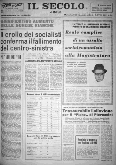 mercoledì 30 novembre 1966